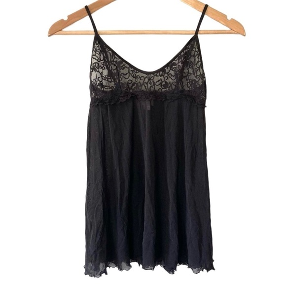 Victoria’s Secret Chemise Lace Lingerie Slip Dress Black Lace Size S Nightgown - Picture 9 of 9